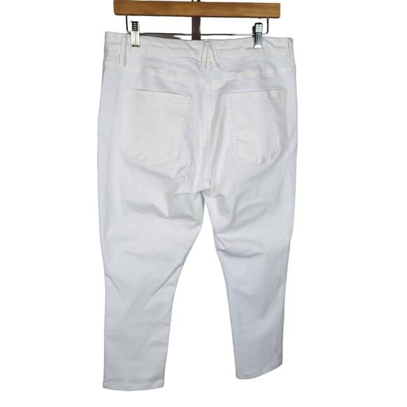 Good American Skinny Ankle Jeans White 15 - Picture 3 of 12